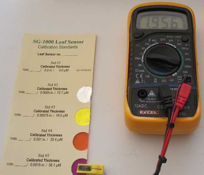 Leaf Sensor Rev4 - Digital Meter - Calibration Card   Combo Pak